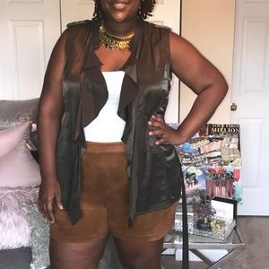 Size 3X- Olive Vest - Forever21- work once